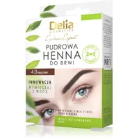 Delia Eyebrow Expert pudrowa henna do brwi, 4.0 brązowy, 4 g