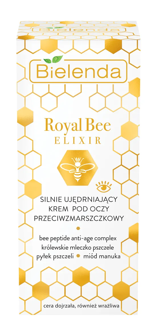 Bielenda Royal Bee Elixir silnie ujędrniający krem przeciwzmarszczkowy pod oczy, 15 ml
