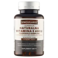 Singularis Superior Naturalna Witamina E 400 UI Tokoferole Kompleks, suplement diety, 120 kapsułek