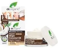 Dr. Organic Bioactive Skincare, krem na noc z olejem kokosowym, 50 ml
