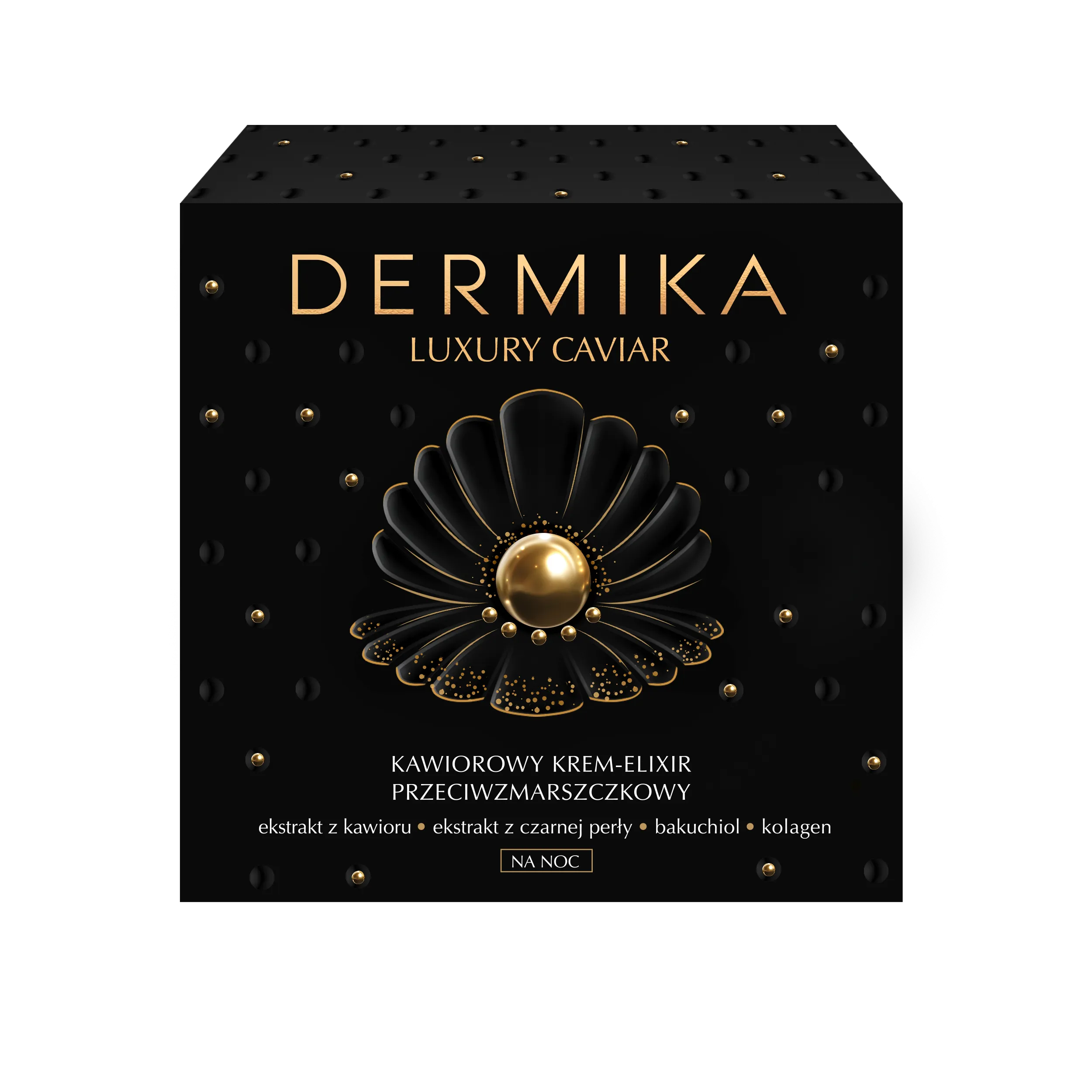 Dermika Luxury Caviar kawiorowy krem-eliksir przeciwzmarszczkowy na noc, 50 ml