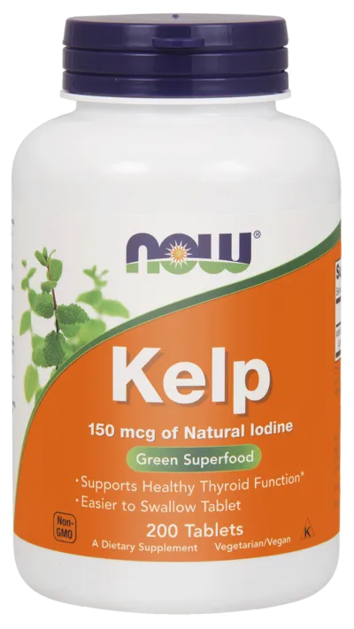 Now Foods Kelp, suplement diety, 200 tabletek