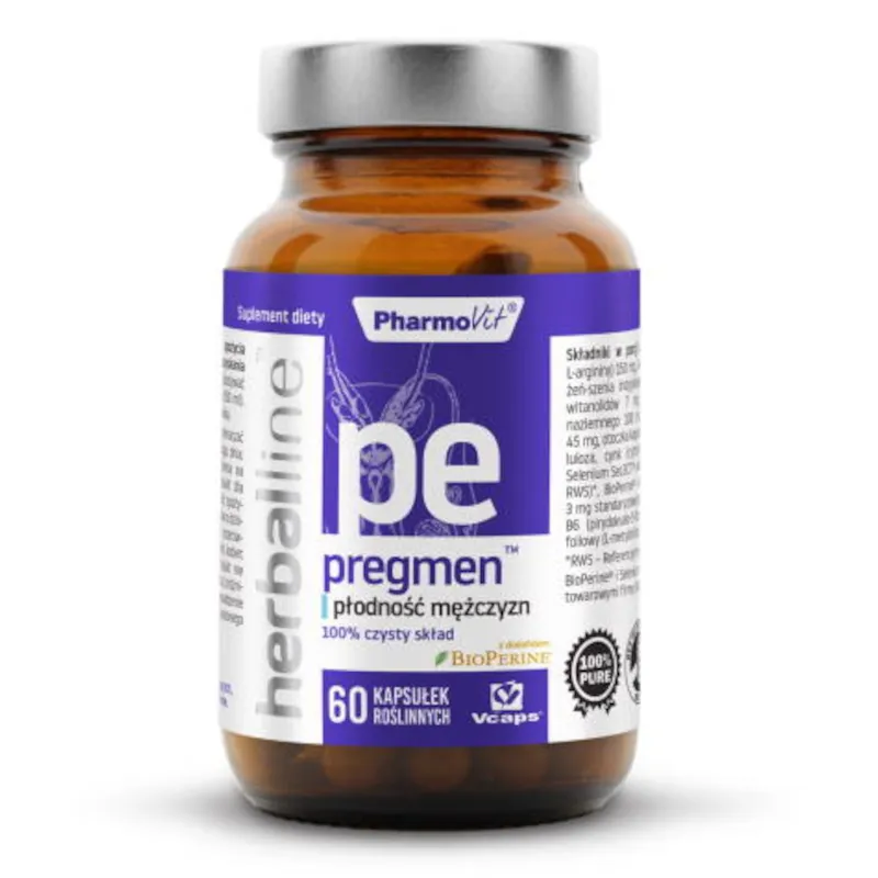 Pharmovit Pregmen™ płodność mężczyzn, suplement diety, 60 kapsułek