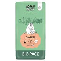 Moomin Baby pieluszki ekologiczne 6, 12-24 kg, 51 szt.