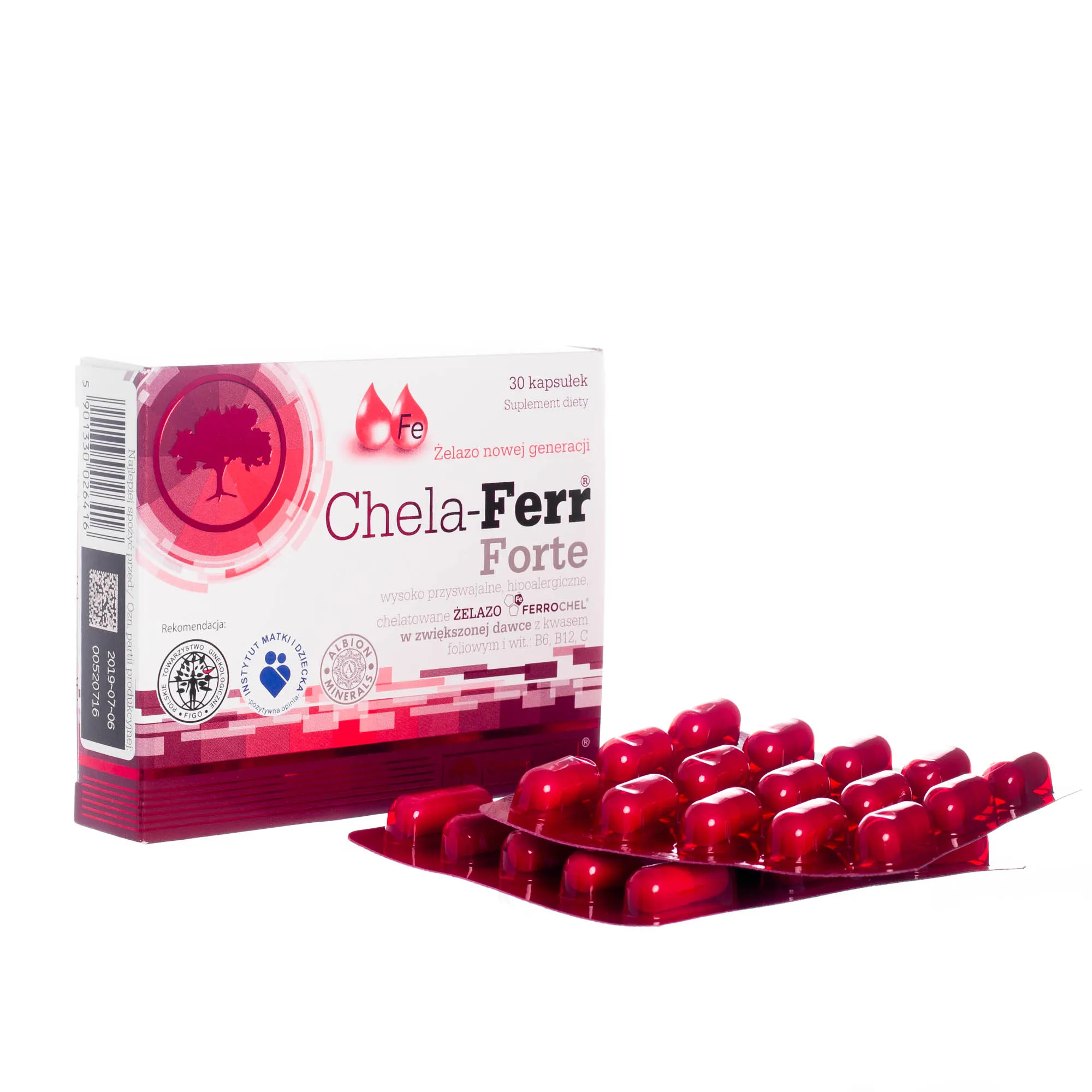 Olimp Chela-Ferr Forte, suplement diety, 30 kapsułek