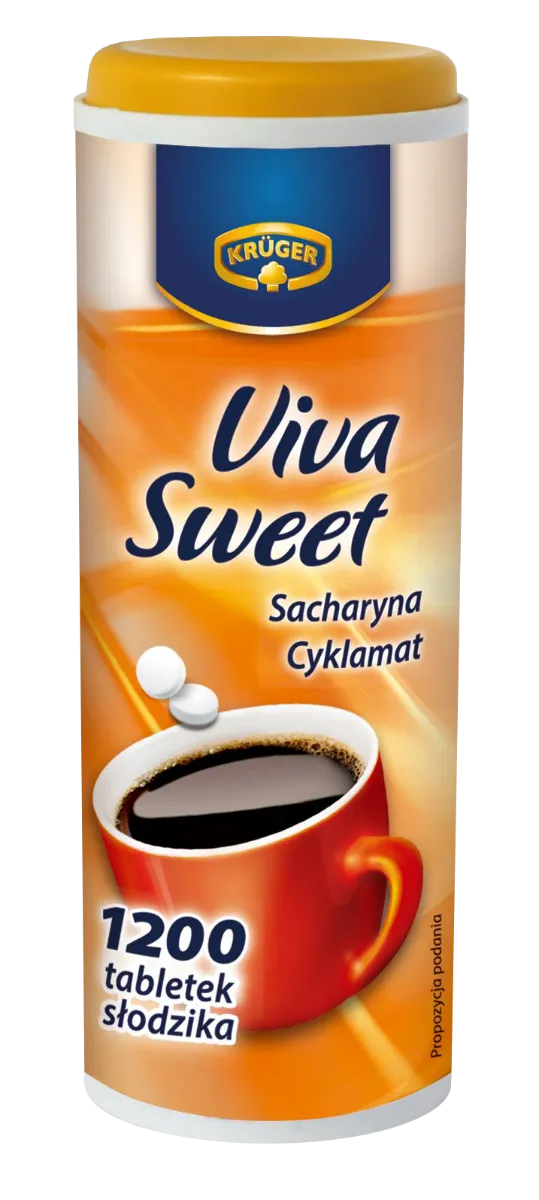 Krüger Viva Sweet z sacharyną + cyklamat, 1200 tabletek
