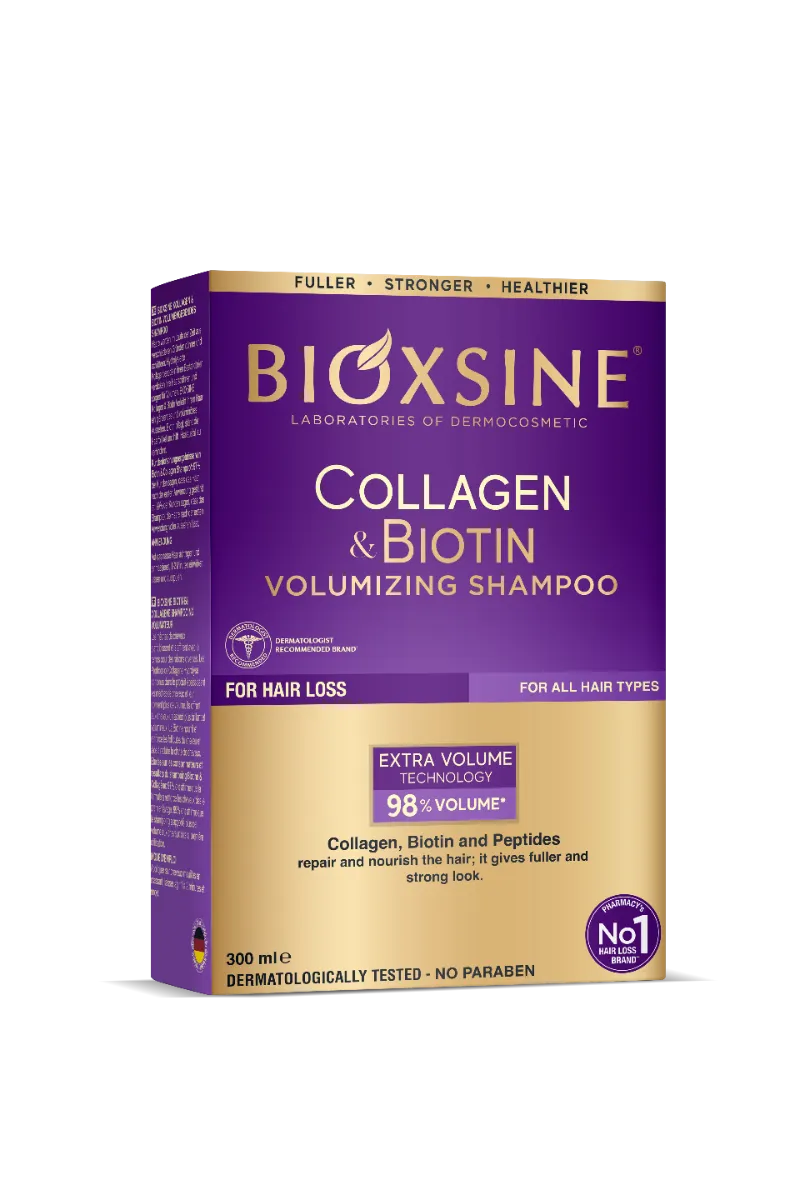 Bioxsine Collagen & Biotin szampon do włosów nadający objętość, 300 ml 