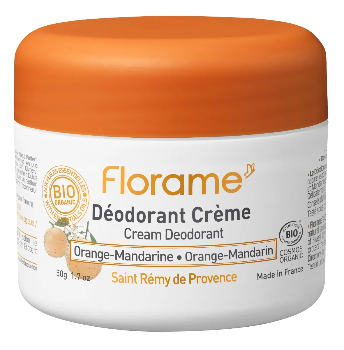 Florame Dezodorant w kremie Pomarańcza i Mandarynka, 50 g