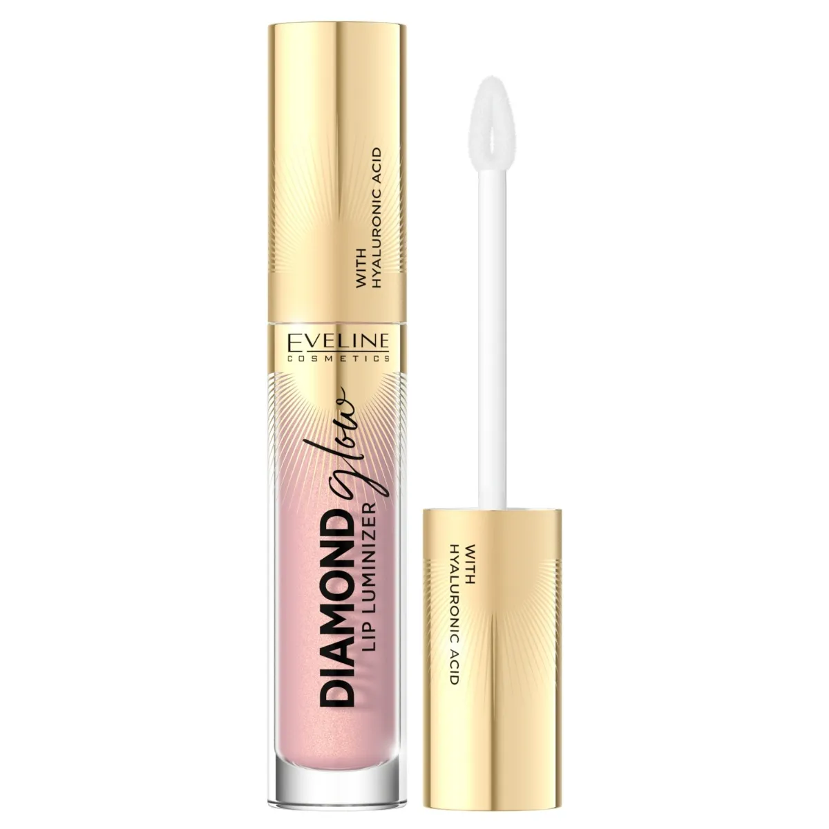 Eveline Cosmetics Diamond Glow Lip Luminizer Błyszczyk z kwasem hialuronowym nr 03, 4,5 ml