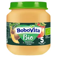 BoboVita Bio mus banan, jabłko i kiwi dla niemowląt powyżej 5 miesiąca, 125 g