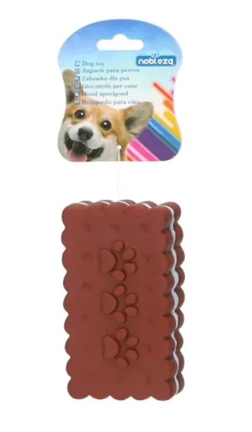 Nobleza piszcząca zabawka dla psa ciastko 10x6 cm, 1 szt.