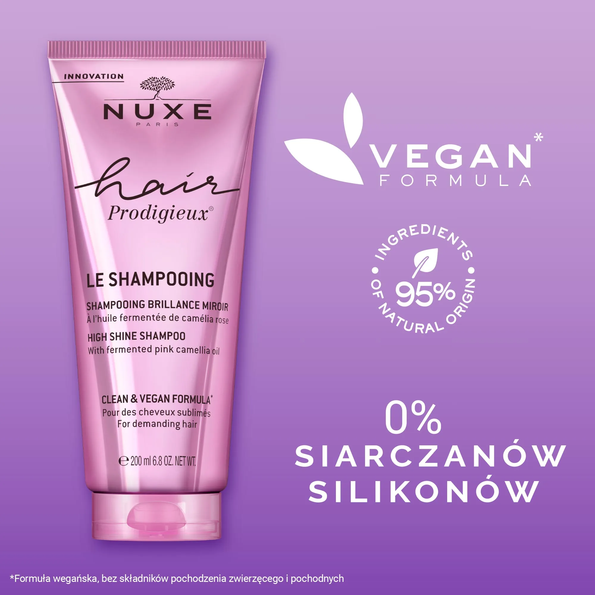 Nuxe Hair Prodigieux szampon wygładzający, 200 ml 