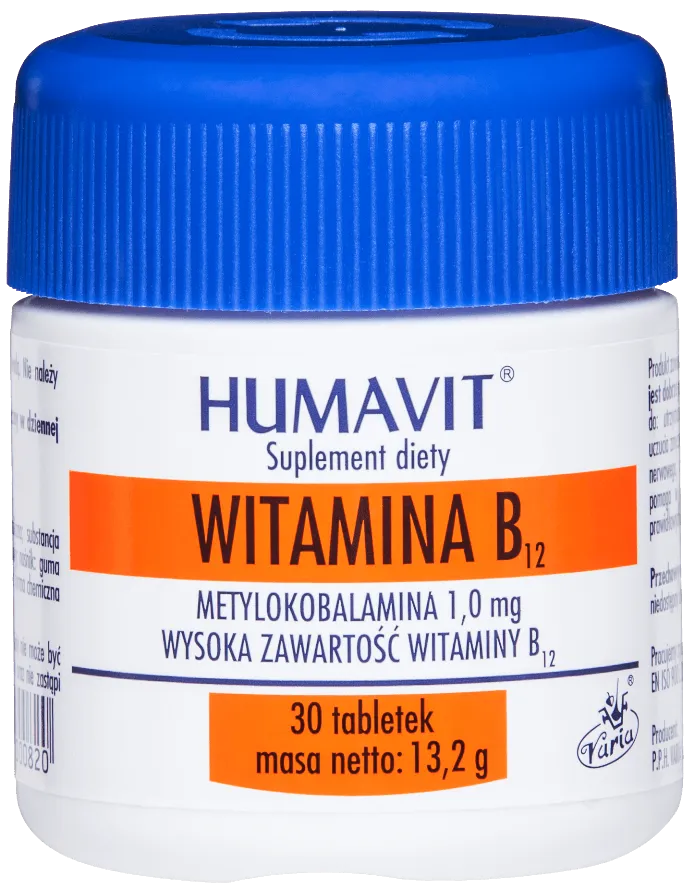 Humavit Witamina B12, suplement diety, 30 tabletek 