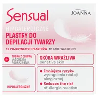 Joanna Sensual hipoalergiczne plastry do depilacji twarzy, 12 szt.
