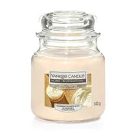 Yankee Candle Home Inspiration świeca zapachowa w szklanym słoiku Vanilla Frosting, 340 g