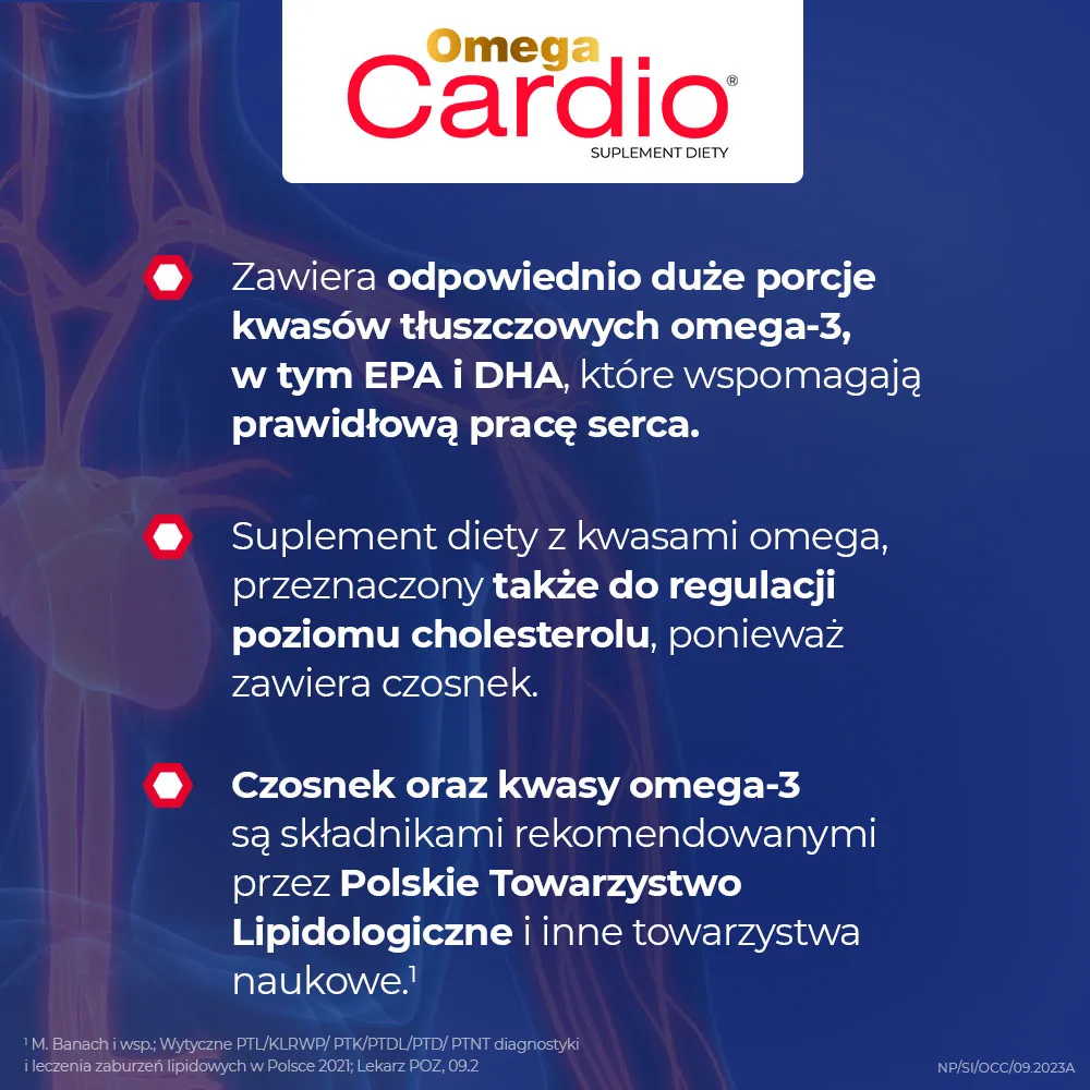 Omega Cardio suplement diety, 60 kapsułek 