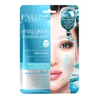 Eveline Cosmetics ultranawilżająca maska płachtowa z kwasem hialuronowym 8w1, 20 ml