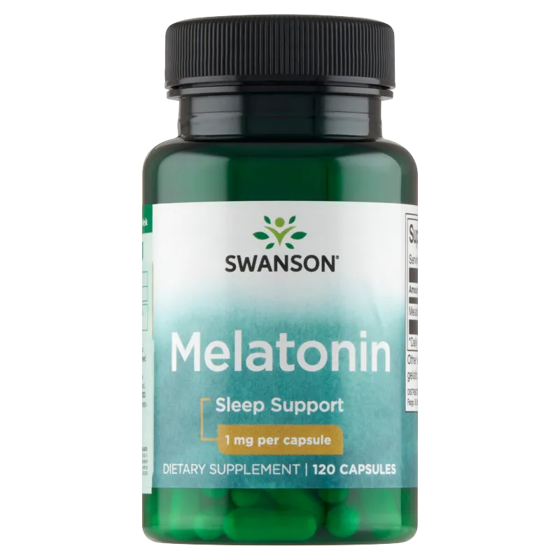 BO Swanson Melatonina 1mg, suplement diety, 120 kapsułek