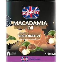RONNEY Macadamia Oil wzmacniająca maska z olejem makadamia do włosów suchych i łamliwych, 1000 ml