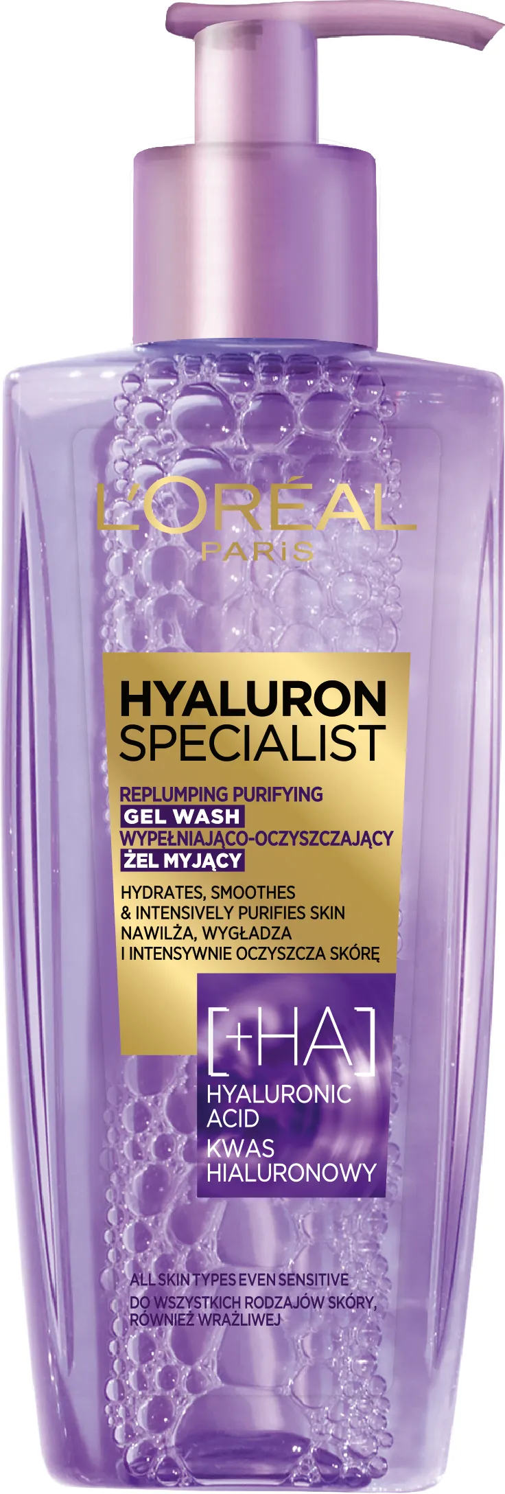 L`Oreal Paris Hyaluron Specialist Żel myjący do twarzy, 200 ml