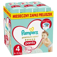 Pampers Premium Care Pants Maxi pieluszki jednorazowe rozmiar 4, 9-15 kg, 114 szt.