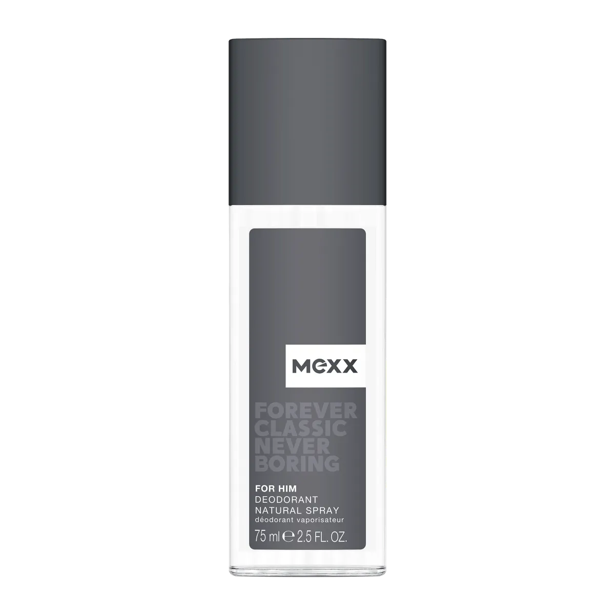Mexx Forever Classic Never Boring For Him Dezodorant w naturalnym sprayu dla mężczyzn, 75 ml