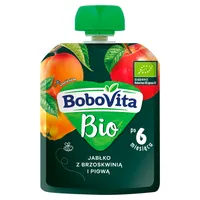 BoboVita BIO jabłko-brzoskwinia-pigwa, 80 g