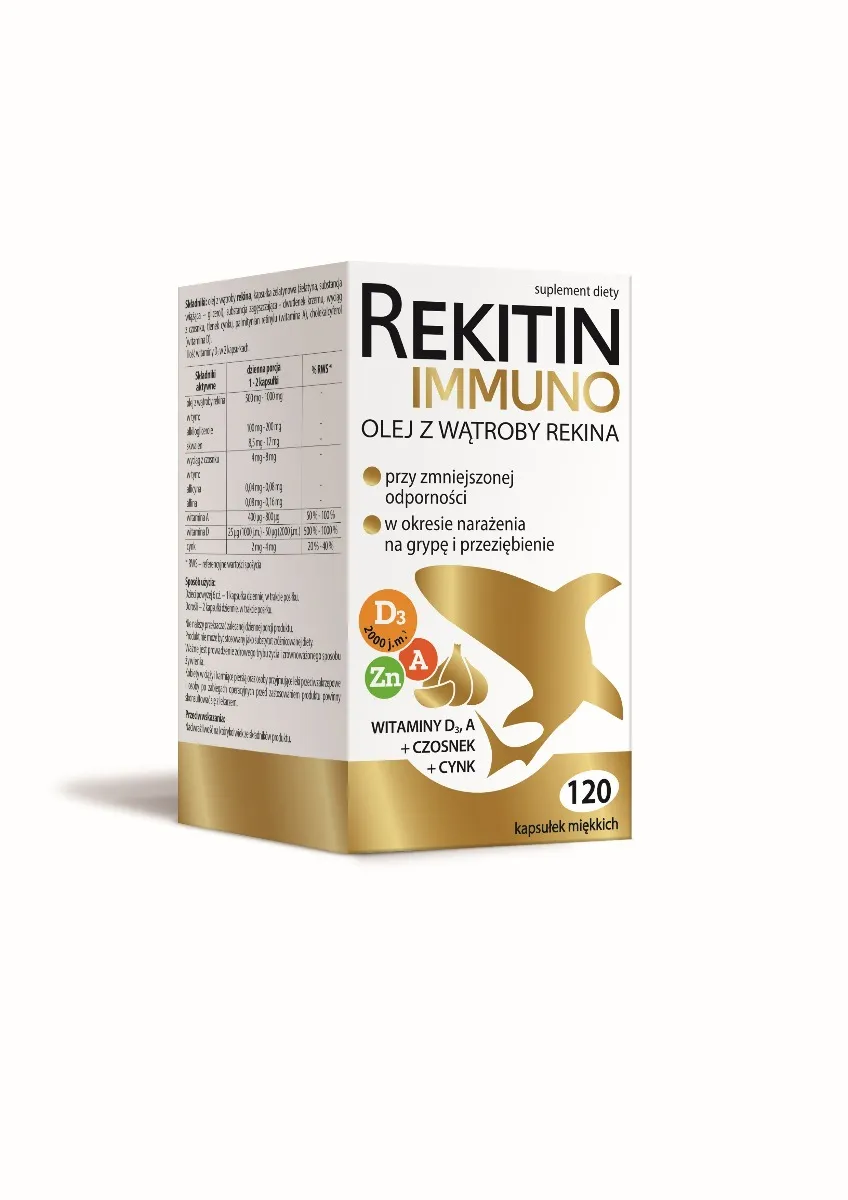 Rekitin Immuno suplement diety, 120 kapsułek