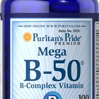 Puritan's Pride, Witamina B-50® Complex, suplement diety, 100 kapsułek
