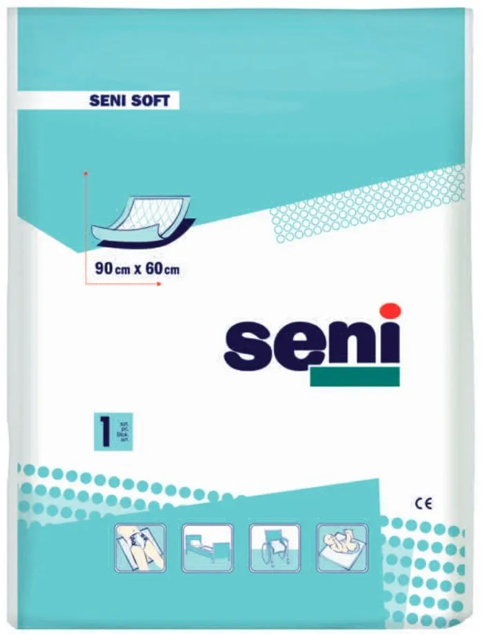 Seni Soft Super, podkłady higieniczne, 90cmx60xm, 1 szt.