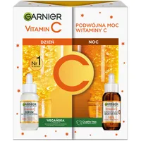 Garnier Vitamin C zestaw, serum na dzień, 30ml + serum do twarzy na noc, 30ml