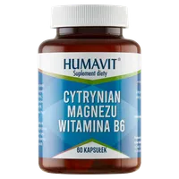 Humavit Cytrynian Magnezu + Witamina B6, 60 kapsułek