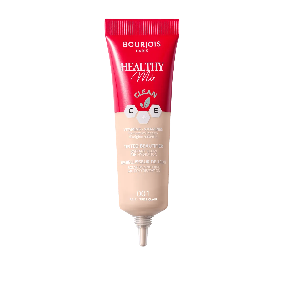 Bourjois Healthy Mix podkład witaminowy do twarzy krem tonujący o naturalnym wykończeniu, 001 fair, 30 ml 