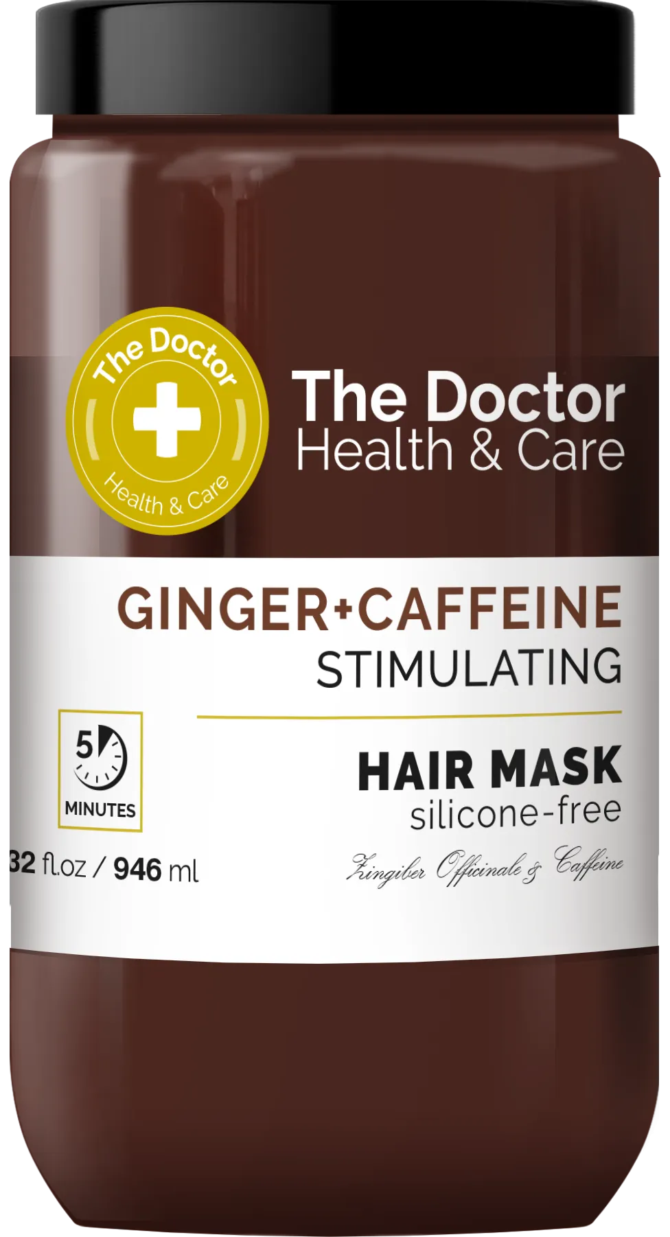 The Doctor Health & Care maska do włosów stymulująca cebulki Imbir + Kofeina, 946 ml