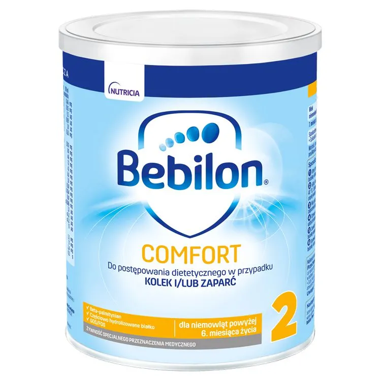 Bebilon Comfort 2 Żywność specjalnego przeznaczenia medycznego dla niemowląt od 6.miesiąca, 400 g
