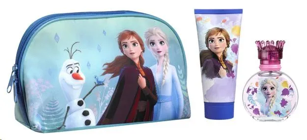 Frozen II Kraina Lodu zestaw perfumy + żel pod prysznic + kosmetyczka, 1 szt.
