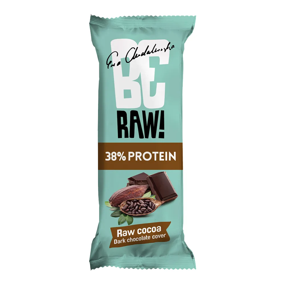 BeRAW Baton proteinowy 38% surowe kakao, 40 g