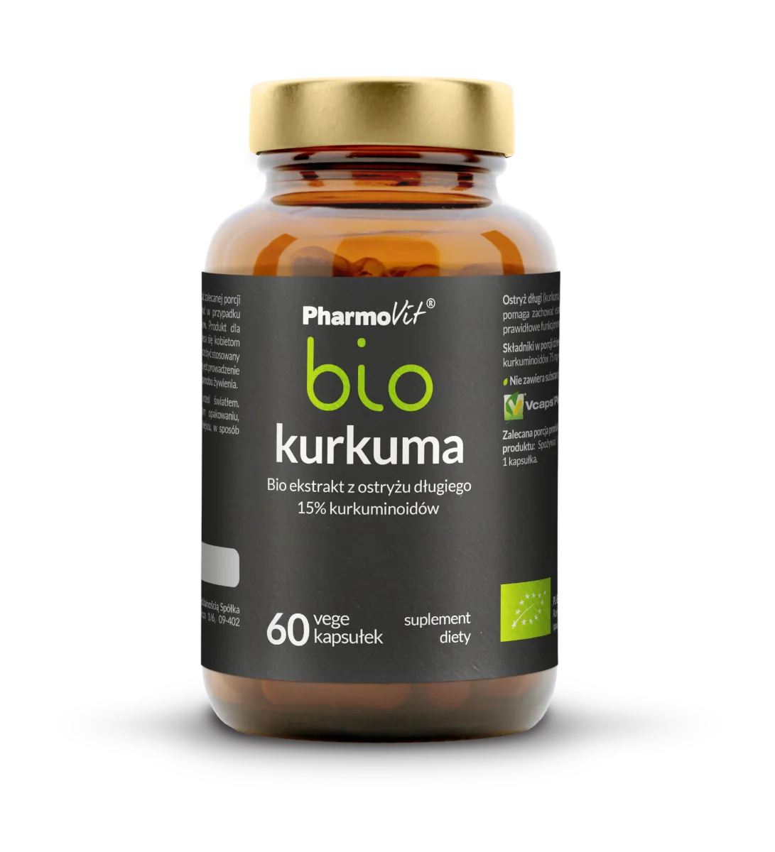 Pharmovit Bio Kurkuma, suplement diety, 60 kapsułek