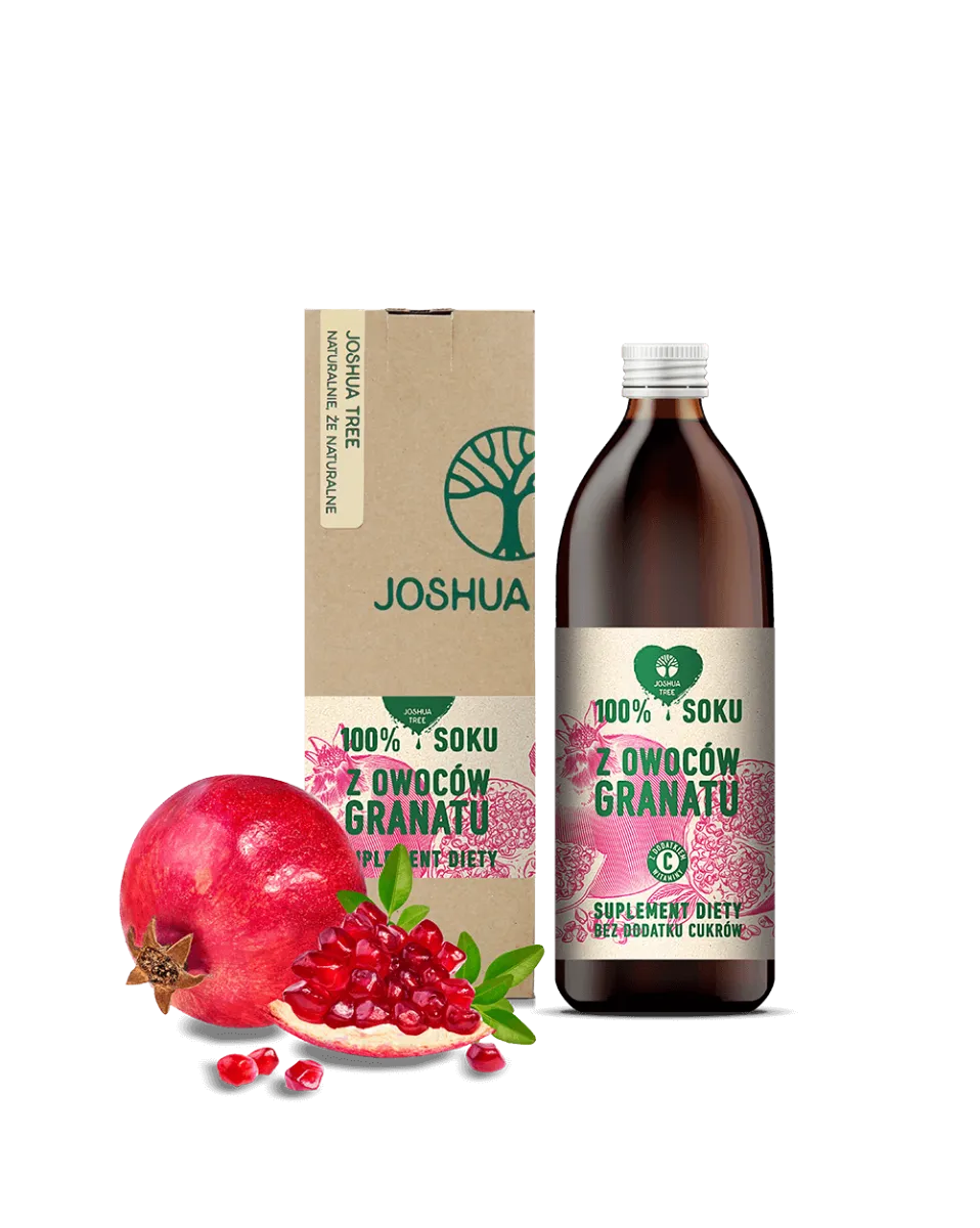 Joshua Tree sok z owoców granatu z dodatkiem witaminy C, suplement diety, 500 ml