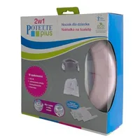 Potette Plus 2w1 Potette Plus: Nocnik dla dziecka i nakładka na toaletę różowo-biały, 1 szt.