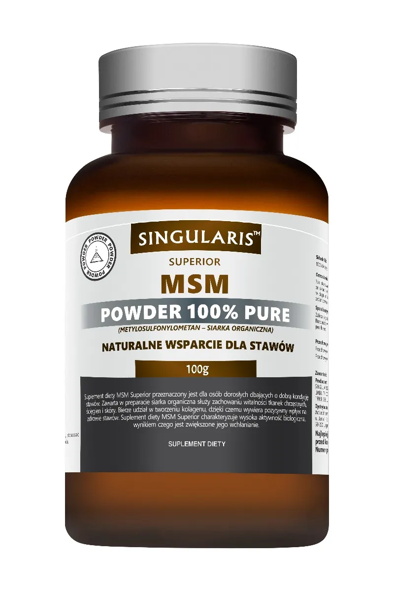Singularis Superior MSM Powder 100% Pure, suplement diety, proszek 100 g