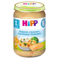 HiPP BIO od pokoleń obiadek makaron z łososiem marchewką i brokułami po 12. miesiącu, 220 g