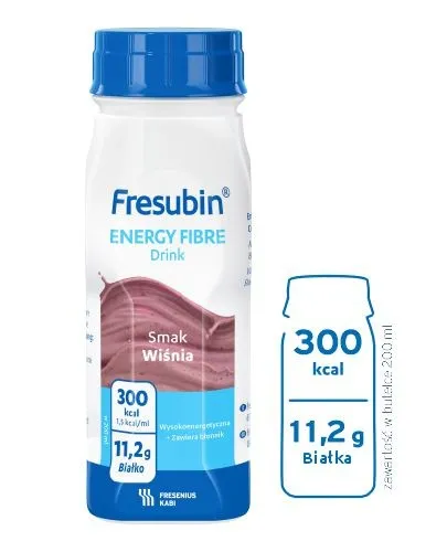 Fresubin Energy Fibre Drink, smak wiśniowy, 4x200 ml 
