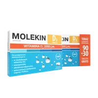 Molekin D3 2000 j.m., suplement diety, 120 tabl.