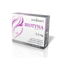 Biotyna 2.5 mg, suplement diety, 60 tabletek