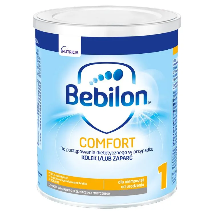 Bebilon Comfort 1, mleko początkowe dla niemowląt od urodzenia, 400 g 