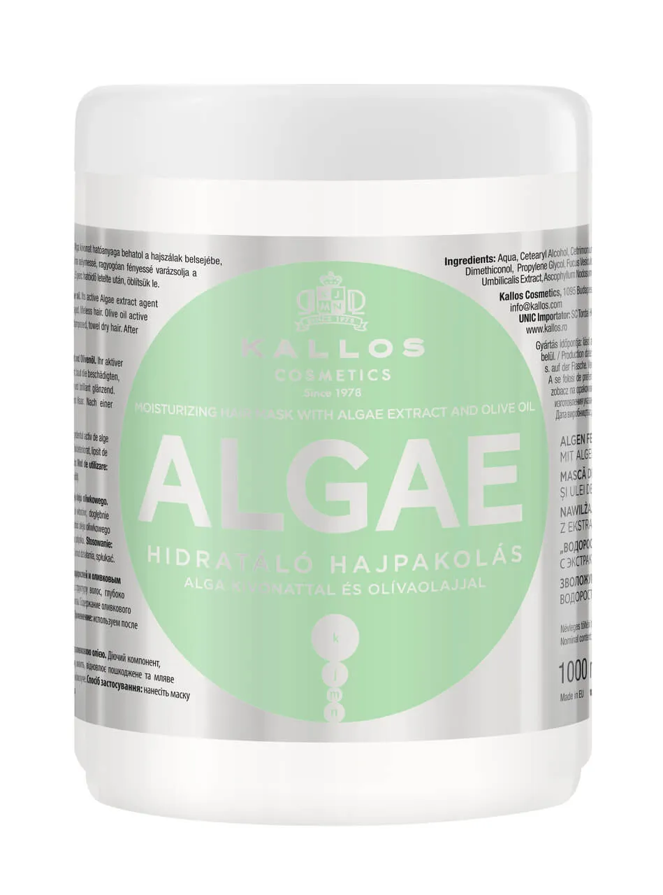 Kallos, maska do włosów regenerująca, Aloe, 1000 ml