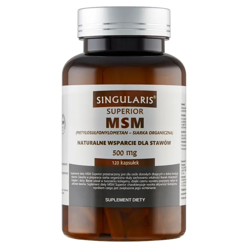 Singularis Superior MSM, 500 mg, suplement diety, 120 kapsułek