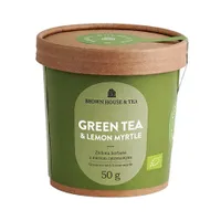Brown House & Tea Green Tea & Lemon Myrtle, zielona herbata z mirtem cytrynowym, 50 g