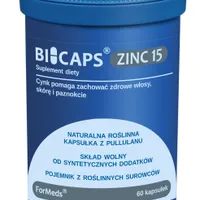 ForMeds Bicaps Zinc 15, suplement diety, 60 kapsułek